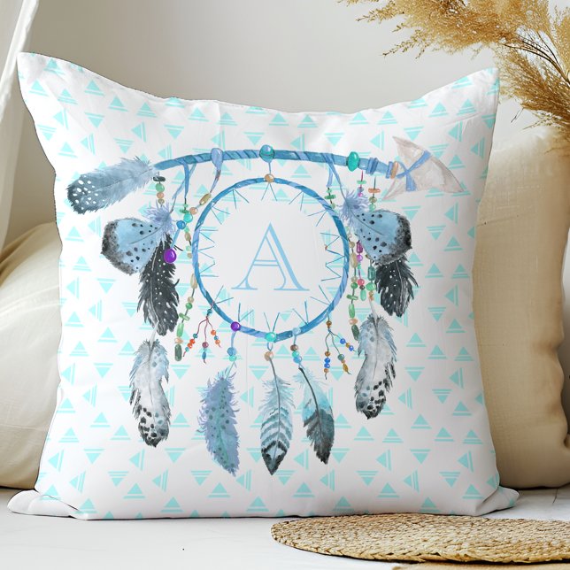 Coussin Attrape-rêves Bohème Monogramme Tribal (Créateur téléchargé)