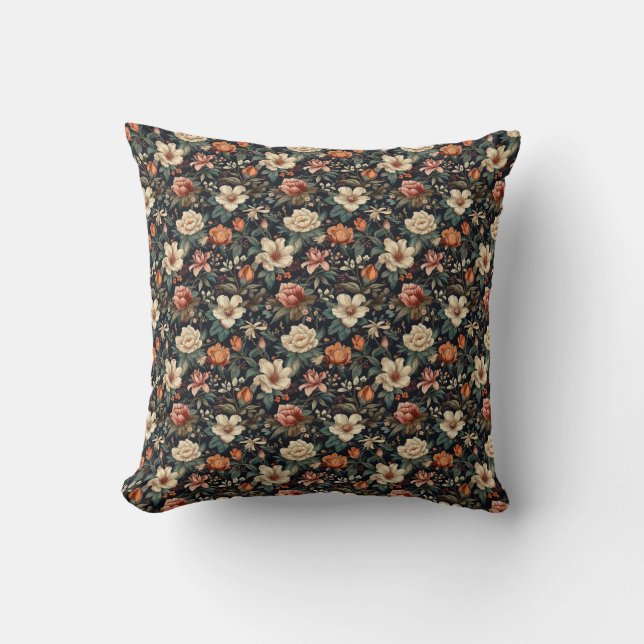 Coussin Attrape-rêves Fleurs Bohème (Recto)