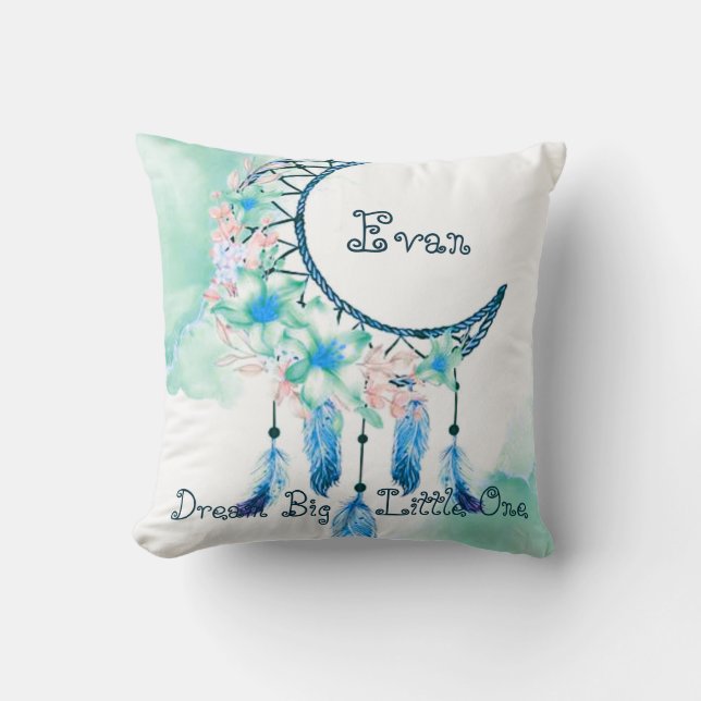 Coussin Attrape-rêves personnalisé pour enfant bébé  (Recto)