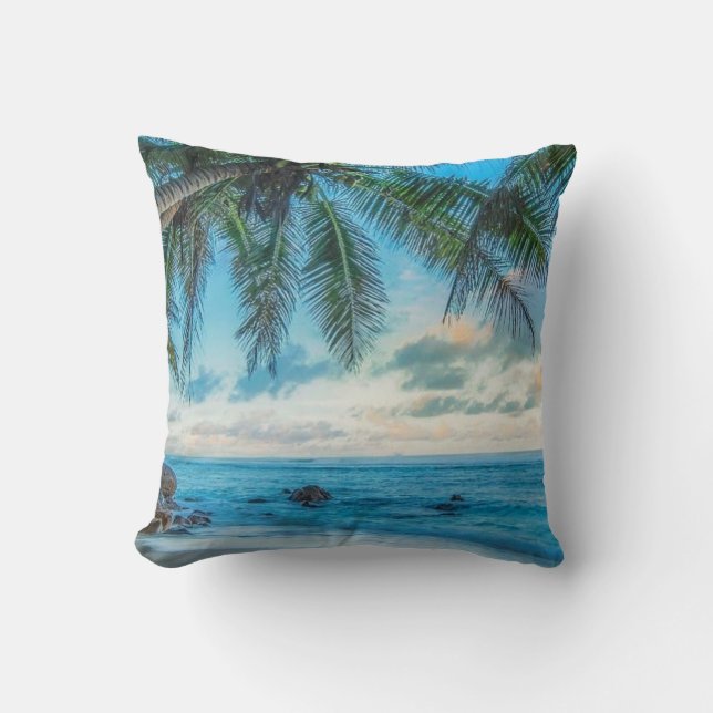 Coussin Au bord de la mer  (Recto)