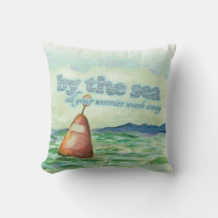 Coussin Au bord de la mer toutes vos soucis laver le couss