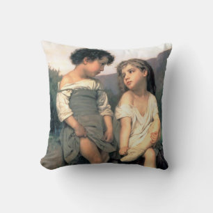 Coussin Au bord du ruisseau, Bouguereau