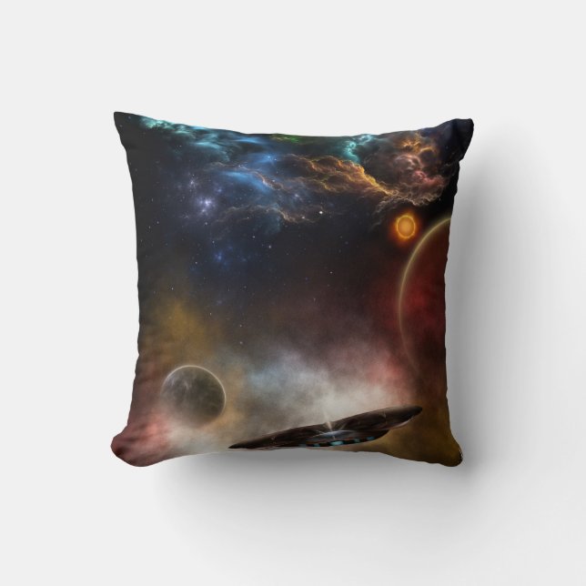 Coussin Au-delà de l'espace et du temps L'art fractal (Recto)