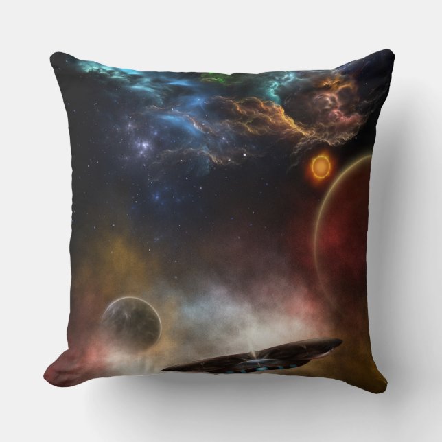 Coussin Au-delà de l'espace et du temps L'art fractal (Recto)