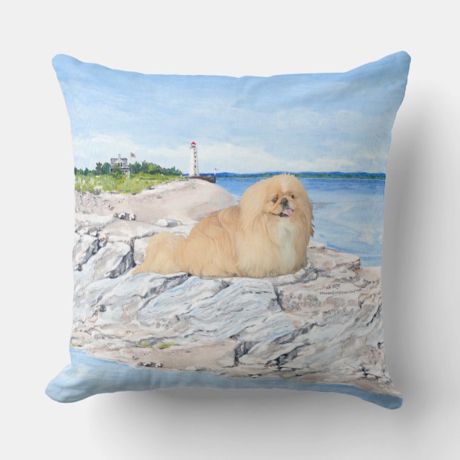 Coussin Au phare (Recto)