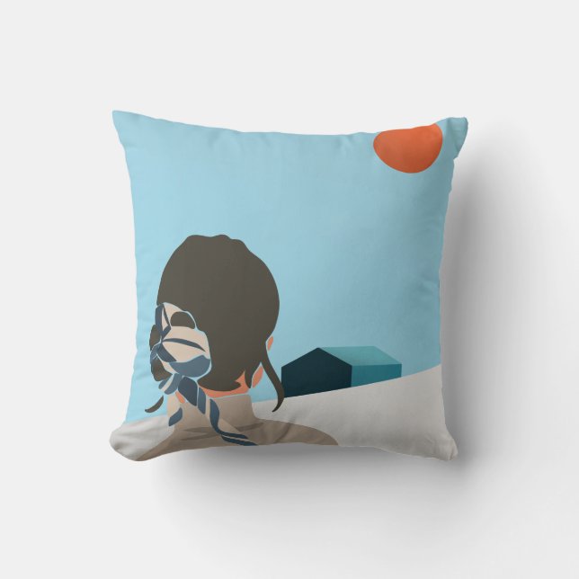 Coussin Au revoir, mon T-shirt d'amour (Recto)