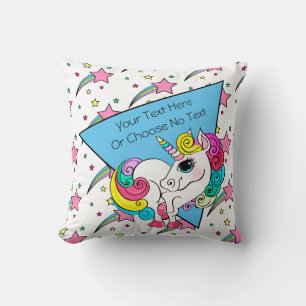 Coussin Au total 80s 90s Retro Colorful Stars White Unicor