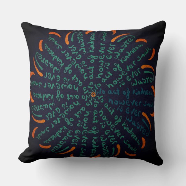 Coussin Aucun Acte De Gentillesse Cependant Petit N'Est Ja (Recto)