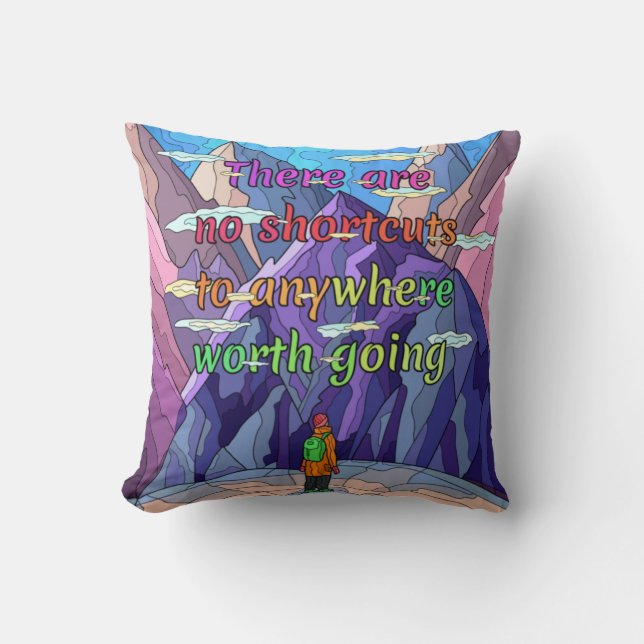 Coussin aucun raccourci (Recto)