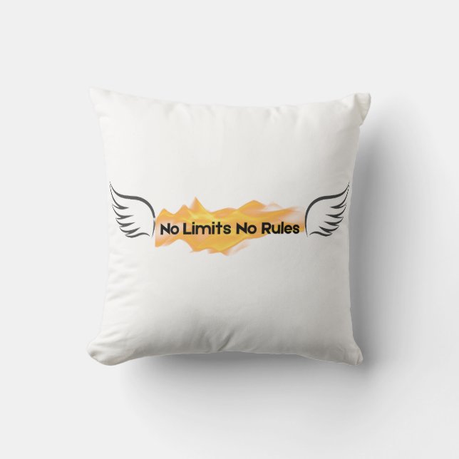Coussin Aucune limite Aucune règle (Recto)