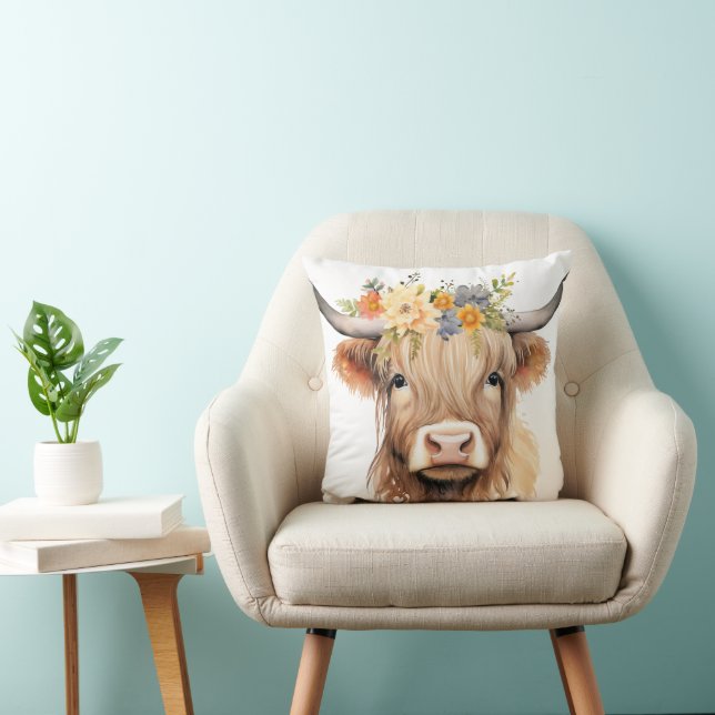 Coussin Audrey Cow 16x16 (Chaise)