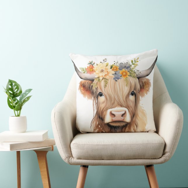 Coussin Audrey Cow 20x20 Jeu d'oreiller (Chaise)