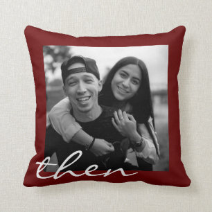 Coussin Aujourd'hui et après l'histoire d'amour deux ans 