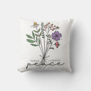 Coussin Aujourd'hui, je choisis la paix