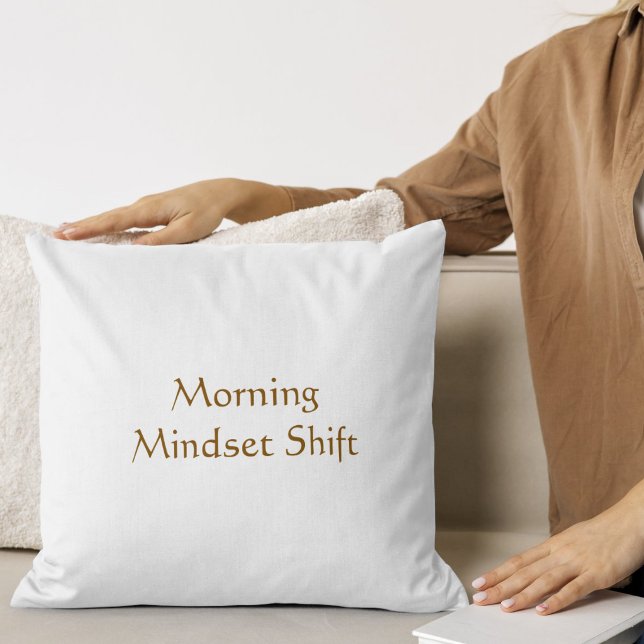 Coussin Aura de Paix Matinale Écriture Moderne  (Créateur téléchargé)