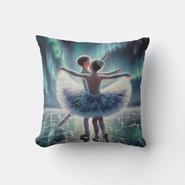 Coussin Aurora Ice Ballet (Recto)