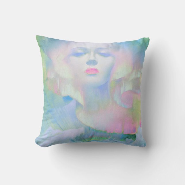 Coussin Aurora par Clive Henry lumière pastel (Recto)