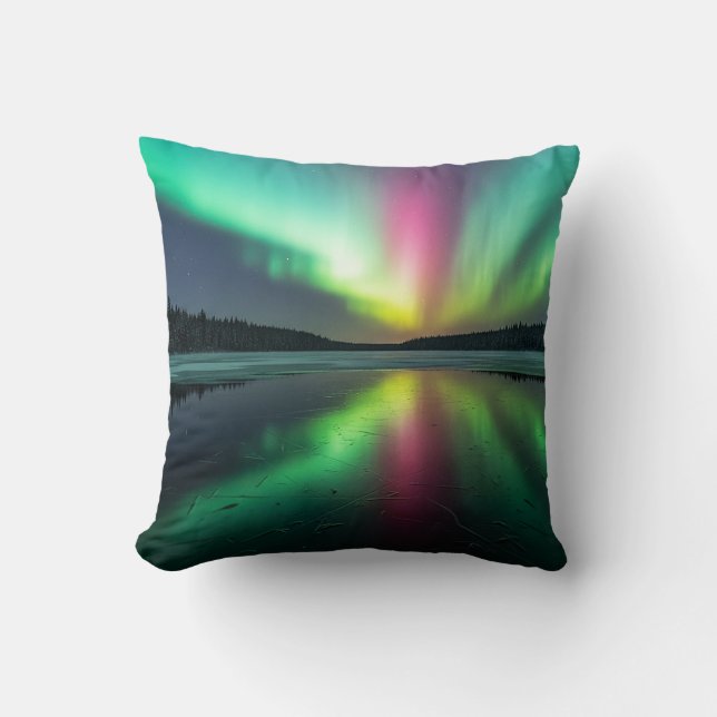Coussin Aurore Boréale (Recto)