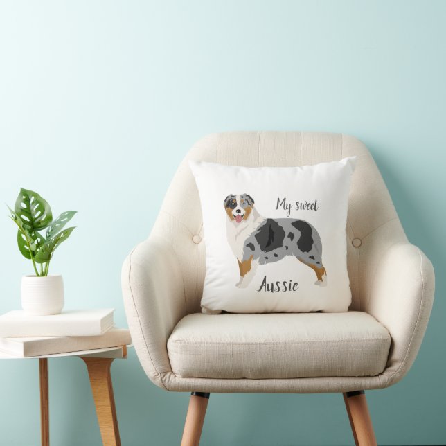 Coussin Aussie. Berger australien (Chaise)