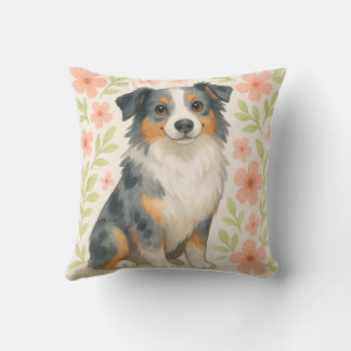Coussin Australian Shepherd Throw Pillow Gift for Dog Love