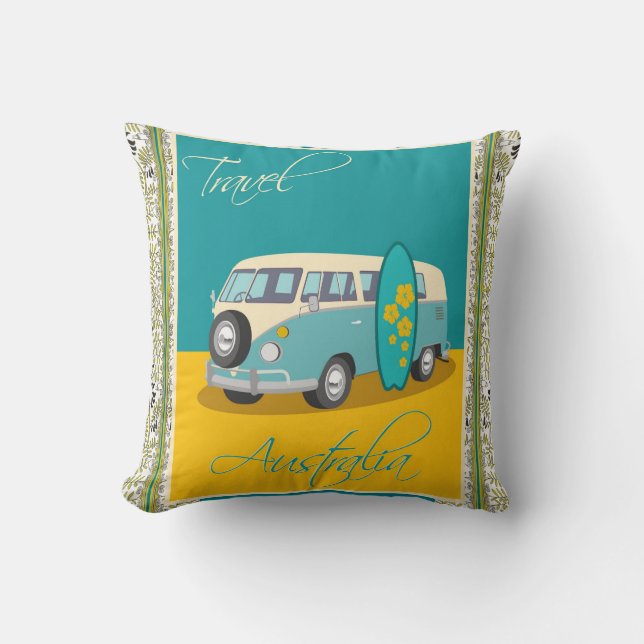 Coussin Australie : Voyage (Recto)