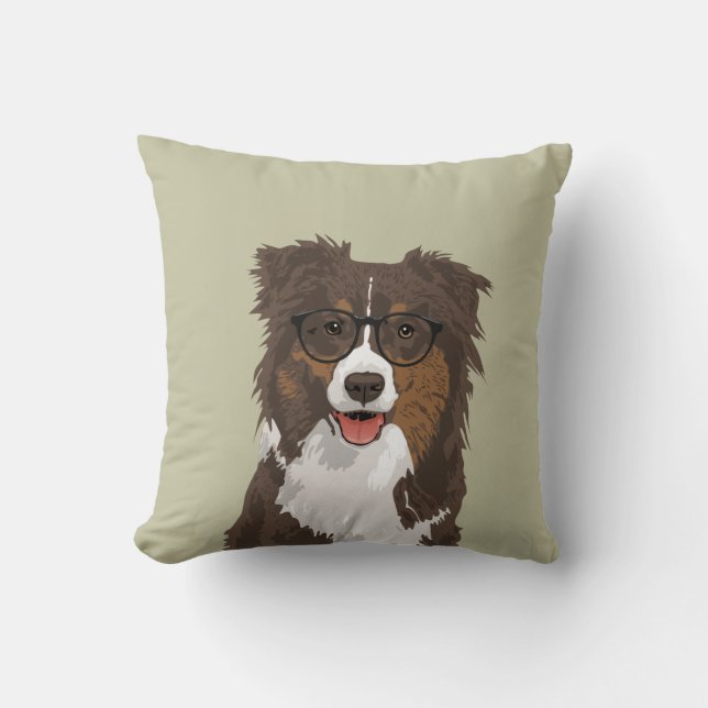 Coussin australien de chien de berger de hippie (Recto)