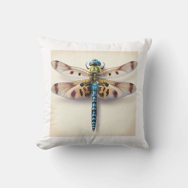 Coussin Austropetalia Dragonfly Dorsal View IREF805 - Wate (Recto)