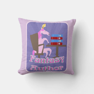 Coussin Auteur de l'Imaginaire Unicorn Motto