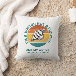 Coussin AUTEUR PAS UN COMBATTRE Auteur NaNoWriMo