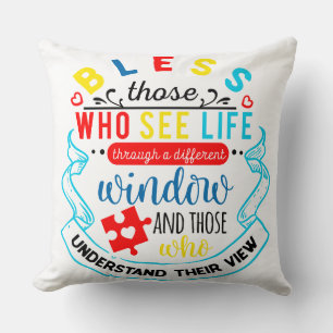 Coussin Autisme - Jetez l'oreiller 20" x 20"