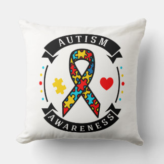 Coussin Autisme - Jetez l'oreiller 20" x 20"