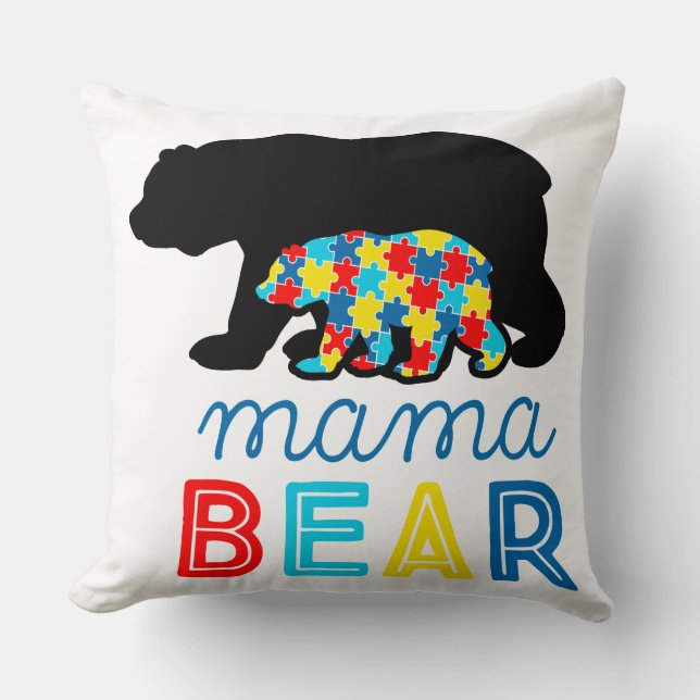 Coussin Autisme - Jetez l'oreiller 20" x 20" (Recto)