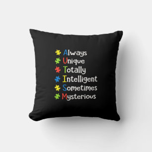 Coussin Autisme Toujours Unique Totalement Intelligent Par