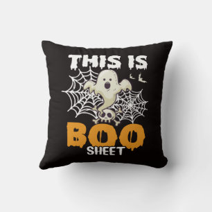 Coussin Autocollant de fantôme drôle C'est une feuille de