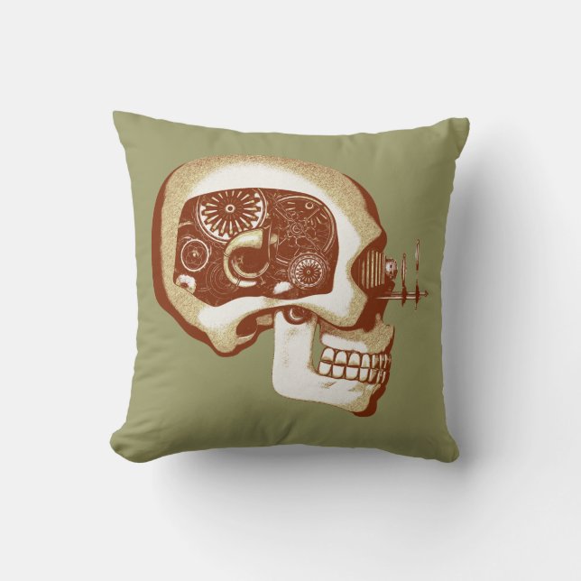 Coussin Automate #1C de Steampunk (Recto)
