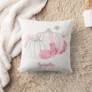 Coussin Automne Aquarelle Parties scintillant Citrouille r