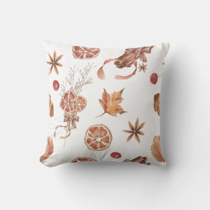 Coussin Automne Automne Citrus Star Anise Cinnamon Aquarel