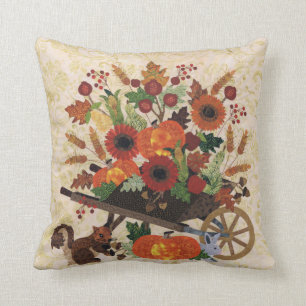 Coussin Automne Automne Écureuil Festif Cute Chic Élégant