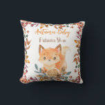 Coussin Automne bébé mignon bébé renard chute thème person<br><div class="desc">Automne bébé bébé mignon renard chute thème personnalisé bébé coussin fait un merveilleux cadeau pour le baby shower et nouveau-né</div>