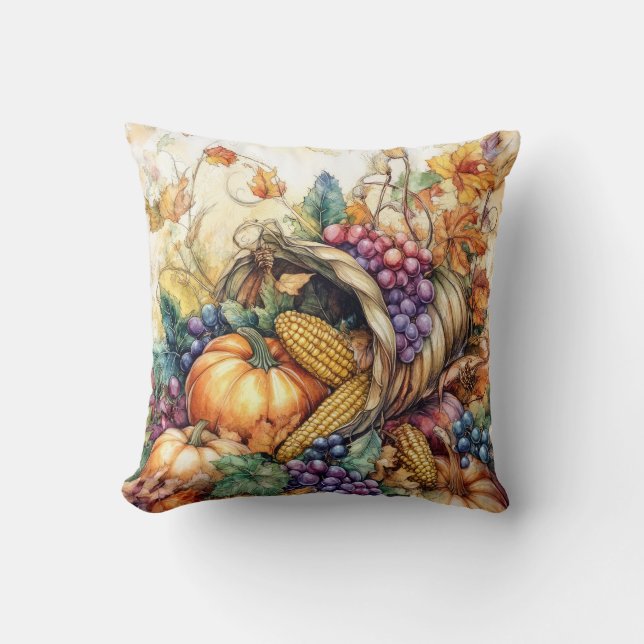 Coussin Automne Cornucopia Jeu d'oreiller (Recto)