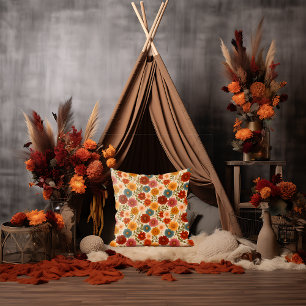 Coussin Automne Cottagecore Floral