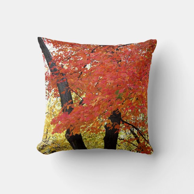 Coussin Automne d'arbre d'érable (Recto)