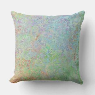 Coussin Automne Dawn Neon Pastel Encre d'alcool Abstraite