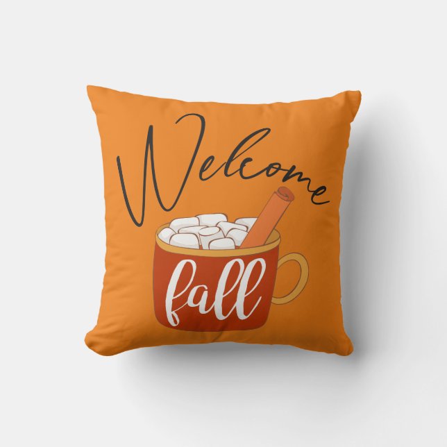 Coussin Automne de bienvenue (Recto)