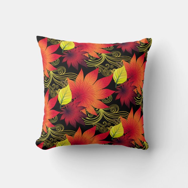 Coussin Automne Feuilles d'automne Jeu d'oreiller (Recto)