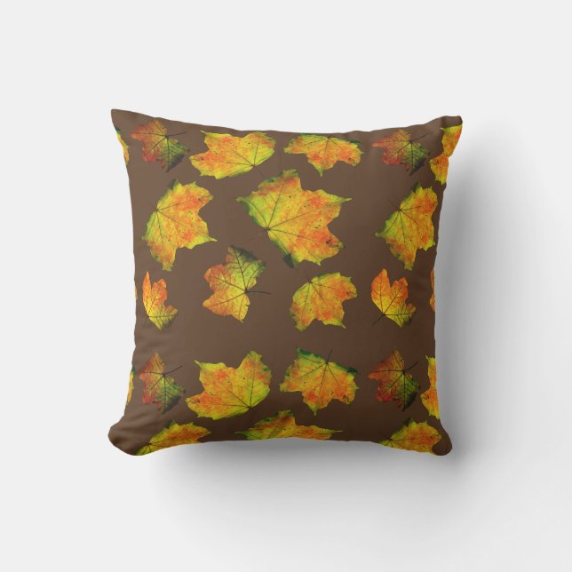 Coussin Automne Feuilles de l'érable Motif Thanksgiving 20 (Recto)