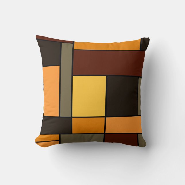 Coussin Automne Mondrian (Recto)
