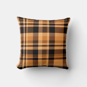 Coussin Automne Plaid Confortable Automne Design Motif