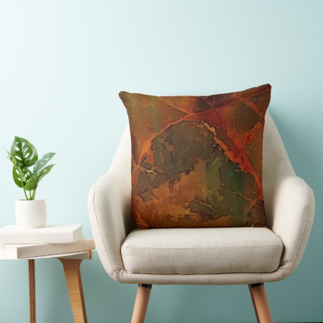 Coussin Automne profond Terre riche automne Abstrait (Chaise)