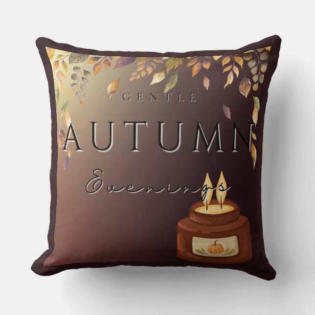 Coussin Automne Soirées douces Coussin-Cosy Fall Home (Recto)